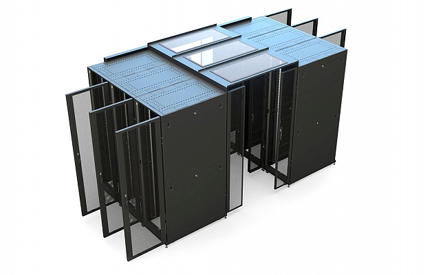 CCD ShT-NP-SCD-D-45U-900-1200  Sliding Doors for Corridor-Type Systems (for 19”, 45U (900x1200) Data Telecommunication Cabinets, RAL9005) внешний вид 5
