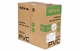 WRline WR-UTP-4P-C5E-L-PVC-GY Кабель витая пара, неэкранированный U/UTP, категория 5e, 4 пары (0,48 мм), одножильный, внутренний, PVC нг(А)-LS, серый, 305 м внешний вид 4