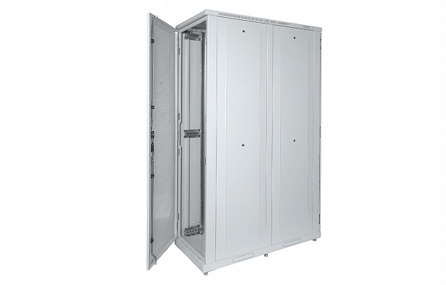 CCD ShT-NP-S-33U-600-1200-P2P  19", 33U (600x1200) Floor Mount Telecommunication Server Cabinet, Perforated Front Door, Perforated Double-Leaf Rear Door внешний вид 10