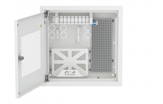 Шкаф квартирный телекоммуникационный встраиваемый с радиопрозрачной дверцей ШТ-НСс пустой ССД внешний вид 3