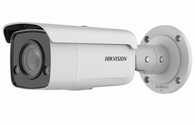 DS-2CD2T47G2-L(C)(2.8mm) 4Мп улич.цилин. IP ColorVu с LED до 60м,AcuSense, 1/1.8" CMOS; 2.8мм; угол обзора 109°