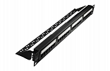 10-0403 SUPRLAN Патч-панель 19", 24хRJ-45, UTP, 5e, 1U внешний вид 2