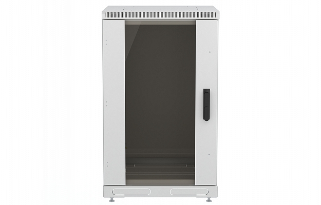 CCD ShT-NP-18U-600-1000-S  19", 18U (600x1000) Floor Mount Telecommunication Cabinet, Glass Front Door внешний вид 4