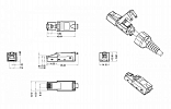 427433 Hyperline PLUD-8P8C-S-C6-VL Разъем RJ-45 (8P8C) под витую пару, полевая заделка, категория 6, неэкранированный, для одножильного кабеля, зажимн внешний вид 2