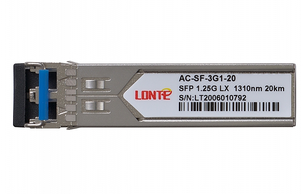 SFP 1.25G 1310nm 20km LC SMF DDM Fiber Optic Transceiver внешний вид 2