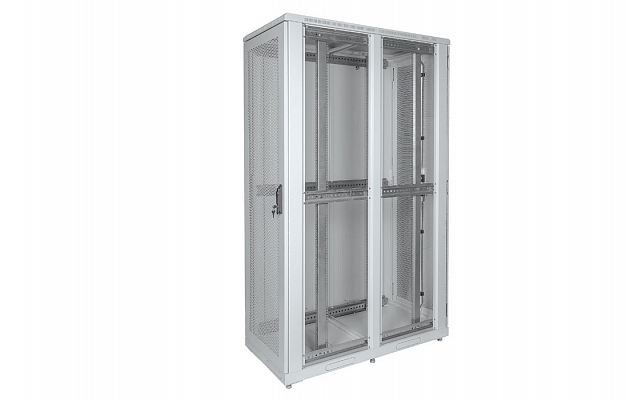 CCD ShT-NP-S-33U-800-1200-P2P  19", 33U (800x1200) Floor Mount Telecommunication Server Cabinet, Perforated Front Door, Perforated Double-Leaf Rear Door внешний вид 8