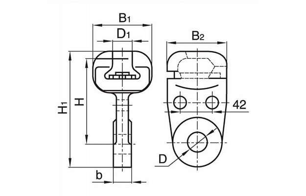 U1-16-20 Socket-Tongue Link внешний вид 3