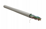 WRline WR-UTP-4P-C5E-PVC-GY Кабель витая пара, неэкранированный U/UTP, категория 5e, 4 пары (0,50 мм), одножильный, внутренний, PVC нг(А)-LS, серый, 305 м внешний вид 1