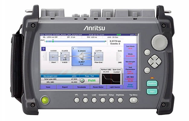 Рефлектометр Anritsu MT9085B-063 SM, 42/41/29/28dB, 1310/1550/850/1300nm, SLS, FC адаптер внешний вид 2