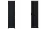 Шкаф телекоммуникационный напольный 19", 47U (800x1000), ШТ-НП-М-47U-800-1000-П-Ч, передняя дверь перфорация, черный ССД внешний вид 5