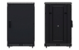 Шкаф телекоммуникационный напольный 19",18U(800x800), ШТ-НП-М-18U-800-800-М-Ч, передняя дверь металл, черный ССД внешний вид 3