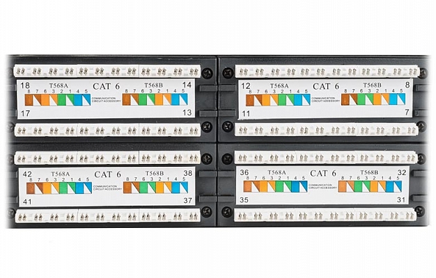 PP48-2UC6U-D05-1 ITK 2U 6 Category UTP Patch Panel, 48 Ports (Dual), w/Cable Organizer  внешний вид 3