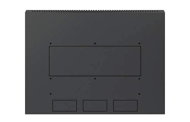 Шкаф телекоммуникационный настенный разборный черный 19”,18U(600x450), ШТ-НСр-18U-600-450-М-Ч дверь металл ССД внешний вид 7