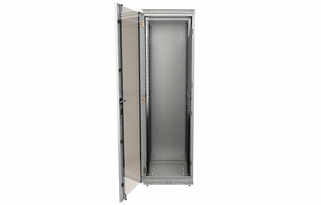 CCD ShT-NP-42U-600-800-S  19", 42U (600x800) Floor Mount Telecommunication Cabinet, Glass Front Door внешний вид 2