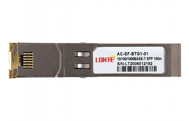 SFP 10/100/1000 Base-T 100m RJ45 внешний вид 3