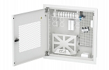 Шкаф квартирный телекоммуникационный встраиваемый с радиопрозрачной дверцей ШТ-НСс 3+2 патч-корда, делитель 1х3 ССД внешний вид 2