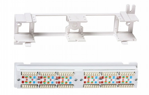 15379 Hyperline PPW-12-8P8C-C5e Патч-панель настенная, 12 портов RJ-45(8P8C), категория 5е, с подставкой внешний вид 2