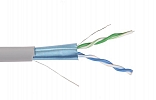 LC1-C5E02-311 ITK Кабель связи витая пара F/UTP, кат.5E 2х2х24AWG solid, PVC, 500м, серый внешний вид 1