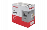 01-0049 Кабель витая пара REXANT UTP 4PR 24AWG, CAT5e, нг(А)-HF, LSZH (бухта 305 м) внешний вид 1