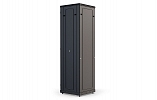 CCD ShT-NP-M-42U-800-1000-S-Ch  19", 42U (800x1000) Floor Mount Telecommunication Cabinet, Glass Front Door, Black внешний вид 6