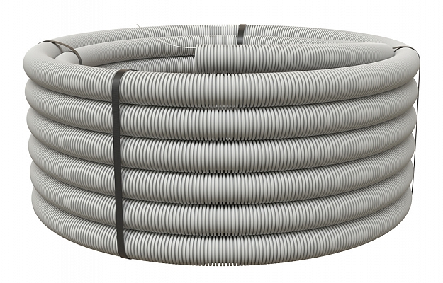 Hyperline FIC-СFPH-PVC-16 Труба ПВХ гофрир. тяжёлая, d 16 с зондом, 100м.п., цвет серый внешний вид 1