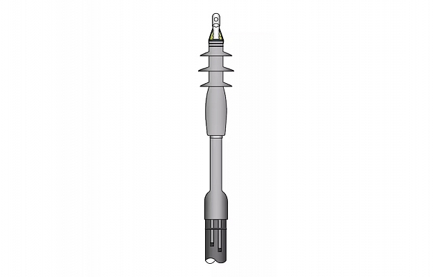 ИМАГ-Муфта-6/10-TI-1х50-70 - комплект концевой муфты холодной усадки внутренней установки для 1-жил. кабеля с изоляцией из СПЭ на 6/10 кВ, 1х50-70 мм2 внешний вид 1