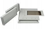 Шкаф телекоммуникационный настенный разборный 19”,9U(600x550), ШТ-НСр-9U-600-550-С дверь стекло ССД внешний вид 4