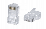 WRline WR-8P8C-C5E Коннектор RJ-45 под витую пару, категория 5e, неэкранированный, универсальный (100 шт в упак.) внешний вид 1