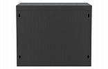 Шкаф телекоммуникационный настенный разборный черный 19”,9U(600x350), ШТ-НСр-9U-600-350-М-Ч дверь металл ССД внешний вид 5