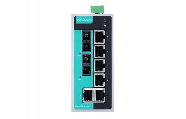 Moxa EDS-208A-MM-SC-T Switch внешний вид 2