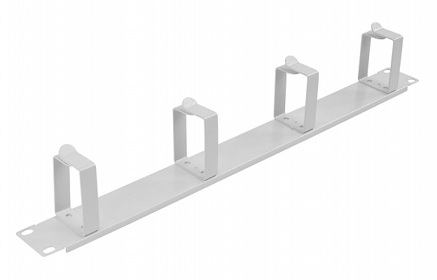 Органайзер кабельный горизонтальный 4 кольца ОКГ-19"-1U ССД внешний вид 2