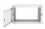 Шкаф телекоммуникационный настенный разборный 19”,6U(600x450), ШТ-НСр-6U-600-450-П дверь перфорированная ССД внешний вид 4