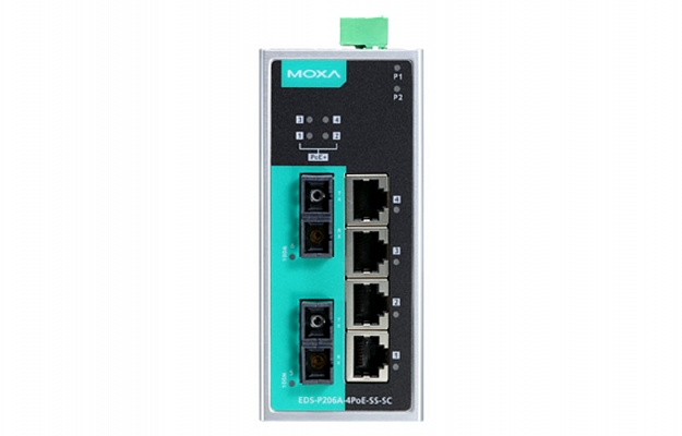Moxa EDS-P206A-4PoE-S-SC-T Switch внешний вид 2