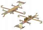 Кронштейн для крепления на столб муфт МКО-П1-М, МПО-Ш3 ССД внешний вид 2