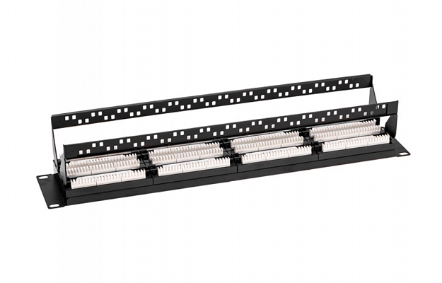 02-0032 REXANT PRO Патч-панель с кабельными органайзерами 19", 2U, 48 портов, UTP, RJ-45, CAT5e внешний вид 2