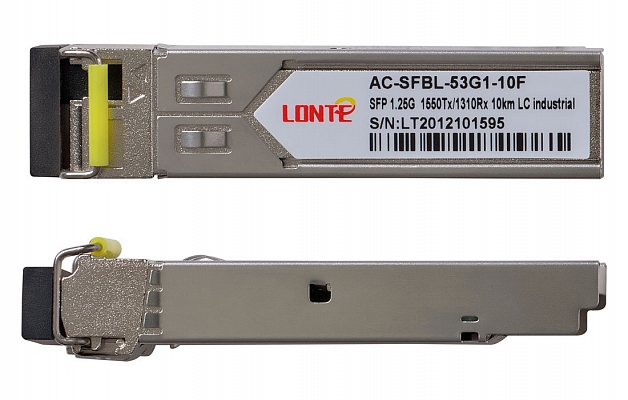 SFP WDM 1.25G Tx1550/Rx1310 10km LC DDM Industrial Fiber Optic Transceiver внешний вид 2