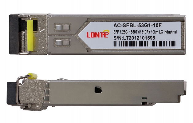 SFP WDM 1.25G Tx1550/Rx1310 10km LC DDM (industrial) внешний вид 2