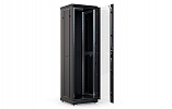 Шкаф телекоммуникационный напольный 19",42U(600x800), ШТ-НП-М-42U-600-800-С-Ч, передняя дверь стекло, цвет черный ССД внешний вид 4
