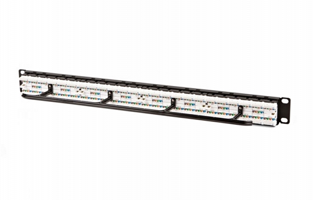 32809 Hyperline PPHD-19-48-8P8C-C5e-110D Патч-панель высокой плотности 19", 1U, 48 портов RJ-45, категория 5e, Dual IDC внешний вид 2