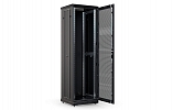 CCD ShT-NP-M-42U-600-1000-P-Ch  19", 42U (600x1000) Floor Mount Telecommunication Cabinet, Perforated Front Door, Black внешний вид 4