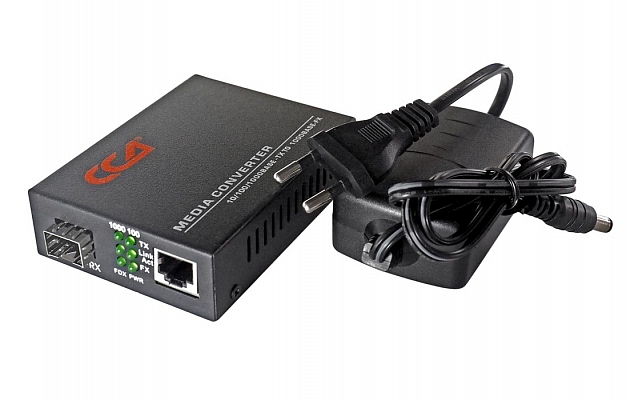 10/100/1000-Base-T/1000Base-FX Media Converter, SFP Port внешний вид 5