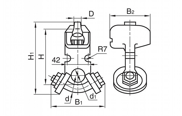 US-12-16 Socket–Y-Clevis Link  внешний вид 3