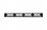02-0231 REXANT PRO Патч-панель с кабельным органайзером 19", 1U, 24 порта, RJ-45, CAT 6, UTP внешний вид 2
