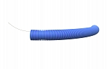 Hyperline FIC-СFPL-PELD-20 Труба ПНД гофрир. лёгкая, d 20 с зондом, 100м.п., цвет синий внешний вид 3