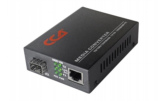 10/100/1000-Base-T/1000Base-FX Media Converter, SFP Port внешний вид 1