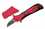 200000 Нож для резки кабеля VDE, прямое лезвие 50 мм Haupa внешний вид 1