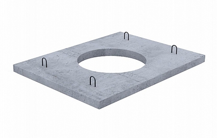 Плита перекрытия колодца ККСр 0,5; 1 (В25)