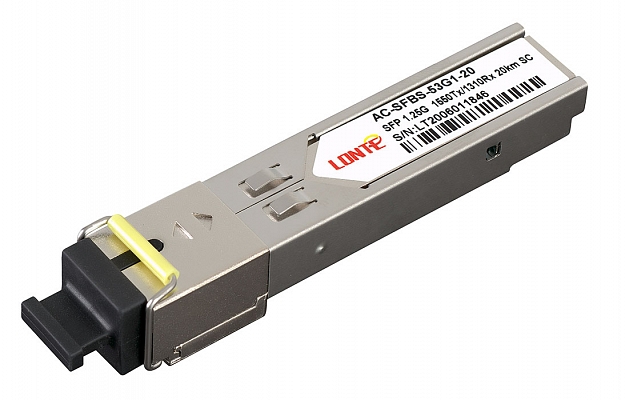 SFP WDM 1.25G Tx1550/Rx1310 20km SC DDM Fiber Optic Transceiver внешний вид 1