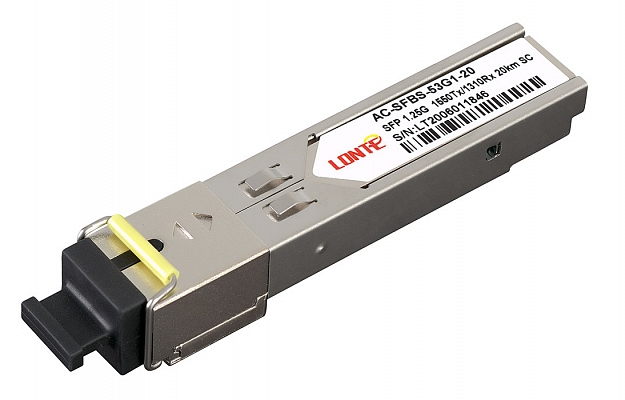 SFP WDM 1.25G Tx1550/Rx1310 20km SC DDM внешний вид 1