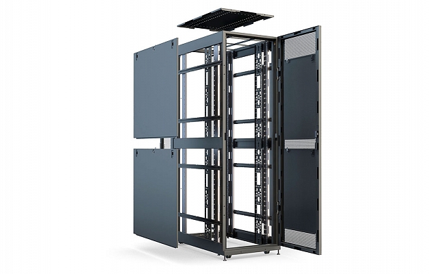 CCD ShT-NP-SCD-42U-800-1000-P2P 19", 42U (800x1000) Floor Mount Data Center Telecommunication Cabinet (, Perforated Front Door, Double Perforated Rear Door, RAL9005 внешний вид 5